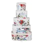 Rasafa Alluring Pack of 5 Cosmetic Box, Makeup Organizer, Bridal Organizer, Storage Case Vanity Box (Multicolor)