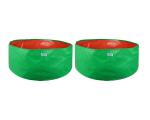Utkarsh 200 GSM UV Treated Durable Green HDPE Plant Grow Bags for Indoor/Outdoor, Balcony/Terrace Gardening | Planter Grow Bags for Leafy Vegetable & Flower Plants | 24X12 Inch, Pack of 2