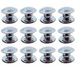 Rawk Stainless Steel Ring Knob for Drawers,Cabinets and Cupboards,Drawer Pulls,Pulls Handle for Kitchen Cabinets,Cabinet Pulls (Silver , Pack of 12, Chrome Polish)