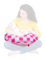 Vparents Pink Cotton Baby Feeding Pillow