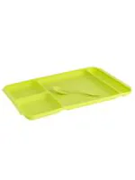 HOMETALES Plastic Rectangle Partition Tray / Plate