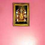 Pillayarpatti Vinayagar / Karpaga Vinayagar Photo Frame, Small Size, Wooden, Wall Hang