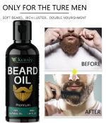 KURAIY Natural Growth Beard Oil Grow Beard Thicker & More Full Thicken Hair Beard Oil For Men Beard Grooming Treatment Beard Care