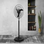 ULTICA 16 Inch Bullet Toofan Stand Fan 400 mm Ultra High Speed 3 Blade Pedestal Fan (Black and Silver, Pack of 1)