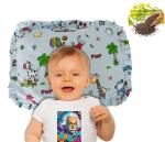 Pseudo Mustard Seeds Pillow for Newborn Baby-Round Head Shaping Baby Pillow, Neck Support Pillow,Gifting 0-12 Months, Infant, Kids Creame(Cotton, pack of 1)