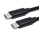 Microware Type-C Male to Male Charging and Data Sync OTG Cable, Black (Pack of 2)
