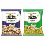 Mr.Nuttz Dry Fruits Pistachios and Raisins Combo Pack 100g (Pista & Kishmish) 50g each