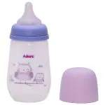 Adore Skoot Wide neck Feeding Bottle With First ever Dual Anti-colic System - 250ml Purple