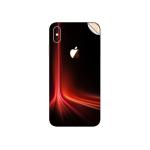 GADGETSWRAP Printed Vinyl Skin Sticker for Apple iPhone Xs Max - Vertical Red Laser Light Spread
