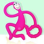 Bembika Pink Silicone Baby Teether Toys Monkey Shape For Kids
