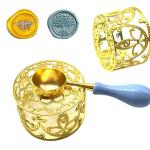 Hasthip Gold Wax Seal Kit, Stamp Warmer, Sealing Melting Furnace Tool For Envelope