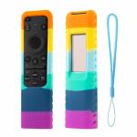 Caldipree Silicone TV Remote Cover Compatible with Samsung Smart TV Remote 2023 BN59-01432A BN59-01432J BN59-01432 Case with Remote Loop (Remote NOT Included) (Multi)