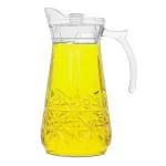 NIYA TRENDZ (PACK OF 1 PCS-1.8 L ) Transparent Crystal Clear Sturdy Glass jug, Pitcher for Hot Water, iced Tea, Juices, Cocktail, Mocktail, Beverages, for Dining Table