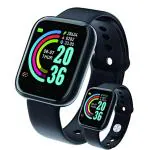 Savvy Bucket D20 SMARTWATCH Fitness Band ( BLACK STRAP, FREESIZE )