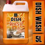 BLISS & BLUSH Dishwash Liquid 5 Liter Orange Easy Lather & Easy Rinse Off Formulation, Leaves No White Residue, Safe On Hands