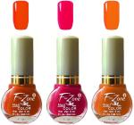 OUR Beauty Multicolor Extra Shine Long Wear Durable Nail Polish Nv01, 18 ml (Pack Of 3)