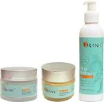 ORANIC Plant Derived Body Butter, Body Lotion and Face Cream Paraben and SLS Free Orange Peel Extract (pack of 3)