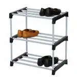 Reom Enterprise 3 Shelves Multipurpose Plastic (Heavy PVC Pipe) Shoe Rack ( Small )
