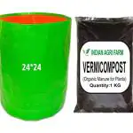 Iagrifarm HDPE UV Treated Grow Bag, Green, 24