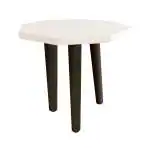 Flywood Beautiful Antique Wood Fold-able Side Table/End Table/Plant Stand/Stool Living Room Kids Play Furniture Table Round Shape
