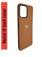 BILLCLOUD Silicone Case, Back Flexible Cover Bumper Scratch Resistant Shockproof Full Body Protection Back Cover For REDMI-12-BROWN