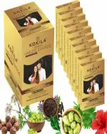 KOKILA Pack of 10 (25Ml Each) Natural Black Hair Color Shampoo Sachet for Men & Women (250 ml)