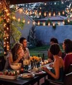 X4Cart Warm White Fairy 16 LED Red Lantern Fairy String Lights