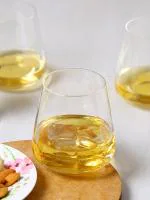 Smartserve Sandra Whiskey Drinking Glass Set, 400 ml, Set of 6 Pieces , Transparent