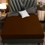 Dream Care Water Proof Lycra Coffee Stretchable Fitted Mattress Protector with Elastic Strap 30x72 inch| Water Resistant Ultra Soft Mattress Cover | Hypoallergenic Bed Cover (Coffee)