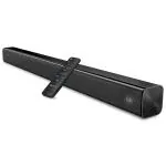 pTron Jazz 2.0 Channel Soundbar for TV, Multi-Connectivity BT5.3/HDMI ARC/Opt-in/Aux/USB, 40W Immersive Stereo Sound, 3 Equalizer Modes Movie/Music/News & Remote Control (Black)