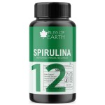 Bliss of Earth Organic Spirulina Powder Capsules 500mg Each Serving, 60 Veg Capsules, Green Superfood For Energy & Detox