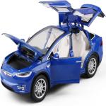Ktrs Enterprise 1:24 Diecast Model Car For Tesla Model X S Complete With Lights And Simulation Of Sound. This Decorative Alloy Mini Vehicle Is A Unique Gift For Your Loves Or Young