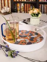 GOODHOMES Melamine Round Serving Tray MT240