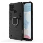 SROCK Realme C21, C21Y, C25Y Back Cover |Heavy Duty |Kickstand | Back Case Cover for Realme C21, C21Y, C25Y-Black