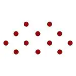 Comet Busters Red Round Bindi For Women