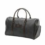 Goldline 50 L Hand Duffel Bag - Leather Travel Duffle Bag for Men and Women ( 50x30x30 Cm, Grey)