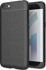 Leyon Black Rubber Back Cover For Oppo F1S