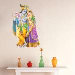 Decor Villa RADHA KRISHNA Wall Sticker & Decal (PVC Vinyl,Size-58 Cm X 38 Cm)