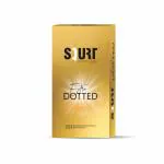 SQURT Dotted Condom for Men | Power Dots Ensure Extra Stimulation and Intense Orgasms (Pack Of 10)