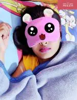JUZZII Cute Cartoon Velvet Sleeping Eye Shade Mask for Men Women Girls Boys Kids - Model No.73