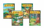 Animal Tales (Hindi Kahaniyan) (Set of 4 Books for kids) - 69 Moral Stories - Colourful Pictures - Jataka Tales, Buddha Tales, Hitopadesha Tales, Wisdom Tales (Illustrated)
