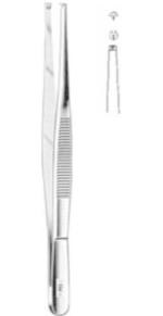 Alis Stailess Steel 10.5Cm 4 1 Inch Standard Tissue 1: 2 Teeth A Gen 210 10 Forceps