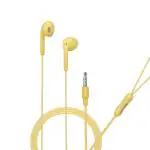 Hitage EB-13 Stereo Color Bass Series Earphone Wired Headset  (Yellow, In the Ear)