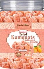 Nutriefoods Japanese Dried Kumquats | Golden Mini Oranges | Dried Fruit | 100% Natural Fruit Snack (300gm)