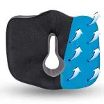 Frido Ultimate Coccyx Seat Cushion with Cooling Effect & Memory Foam, Orthopedic Design for Tailbone & Lower Back Pain,Ergonomic U-Shaped Hip Support Pillow (Below 80kg, Black, Pack of 1)