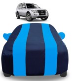 Mockhe Car Cover Compatible with Mitsubishi Pajero Old with Mirror Pockets, Triple Stitched, Navy, Blue, Water Resistant Car Body Cover