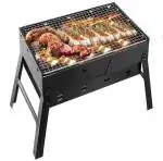 Royaldeals Mini Aluminium Folding Barbeque Charcoal Grill 37 cm x 28 cm