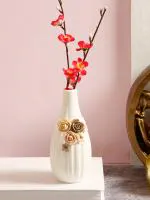 Tayhaa Ceramic White Flower Vase