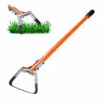 Sharpex Heavy Duty Hand Weeder for Gardening | MS Powder Coated Body and Heat Treated 6 Inch Blade | Manual Weed Removal Hoe Equipment | Agriculture Tools for Farming (with Pole/Handle)