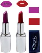 OUR BEAUTY Multicolor Creamy Matte Moisturising Lipstick Ks29 (Set Of 2)